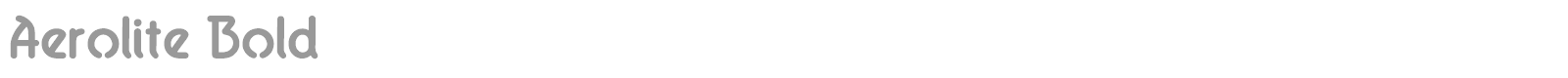 Aerolite font preview